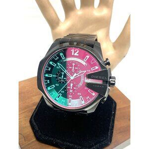 Diesel Men's Watch DZ4318 Mega Chief Quartz Chronograph Black Dial Quartz 51mm